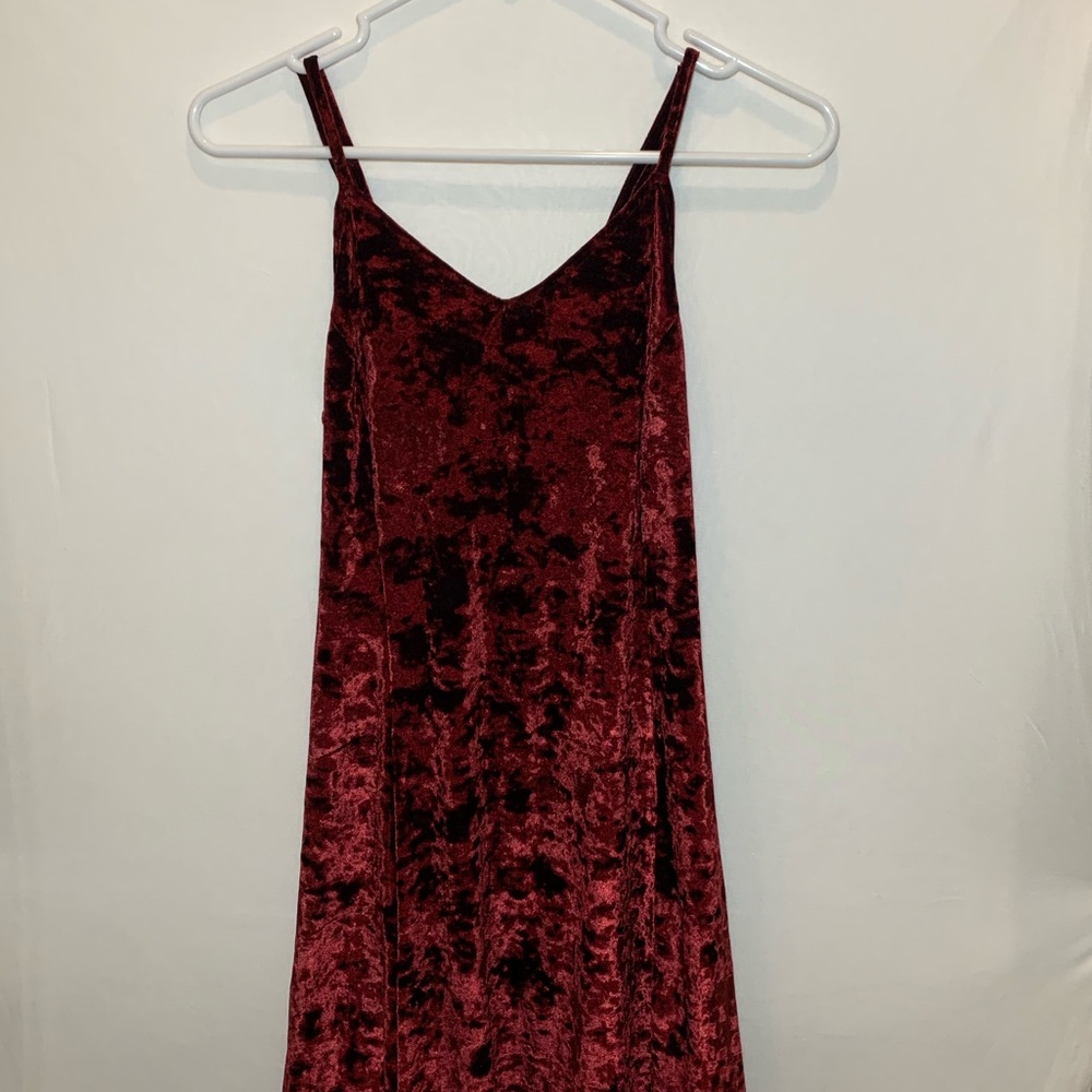 Velvet red dress